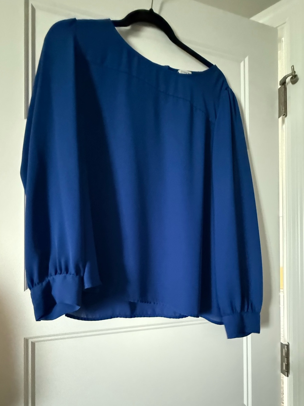 J. Crew Cobalt Blue Long Sleeve Blouse